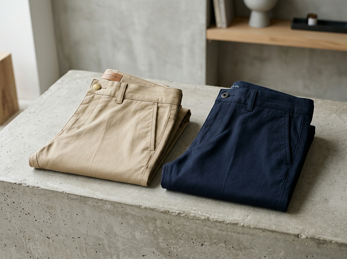 Flat-Front Chinos and Trousers